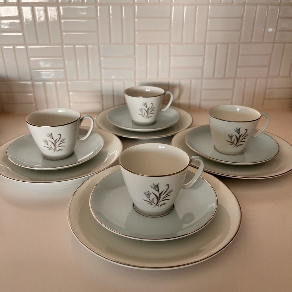 Vintage Noritake Japan 5564 silver